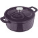 Navaris Cast Iron Casserole Dish with Lid - Αντικολλητική Κατσαρόλα από Χυτοσίδηρο για Εστίες / Φούρνο - 24cm - 3.5L - Purple