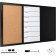 Navaris Combination Board 3 in 1 - Μαγνητικός Πίνακας Ανακοινώσεων Κιμωλίας & Μαρκαδόρου με Εβδομαδιαίο Πλάνο και Πίνακας από Φελλό - 70 x 50cm