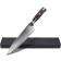 Navaris Damascus Japanese Chef Knife - Επαγγελματικό Μαχαίρι Chef από Ατσάλι VG10 Damascus 67 Στρώσεων & Λαβή από Ξύλο Εβένου - 20 cm - Black