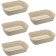 Navaris Disposable Cat Litter Trays Set of 5 L - Τουαλέτα / Λεκάνη Απορριμάτων Γάτας μιας Χρήσης από Χαρτόνι - 47 x 34 x 22cm - Light Brown