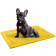 Navaris Dog Travel Bed with Handle - Φορητό Κρεβάτι για Κατοικίδια με Λαβή - 86.5 x 65 x 1 cm - Yellow