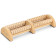 Navaris Foot Massage Roller - Roller Κύλινδρος Πέλματος / Συσκευή Μασάζ για τα Πόδια από Ξύλο Λωτού - Brown