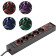 Navaris LED Power Strip - Gaming LED Πολύπριζο με 5 Υποδοχές και 2 x USB-A - Black