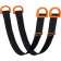 Navaris Lifting Straps Set - Σετ με 5 Ιμάντες Ανύψωσης και Μεταφοράς σε 4 Μεγέθη - Black