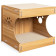 Navaris MDF Cat House with 4 Scratcher Pads - Σπίτι Εσωτερικού Χώρου για Γάτες με Ονυχοδρόμιο από MDF & Χαρτόνι - 40 x 30 x 35 cm - Brown