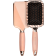 Navaris Paddle Brush with Gel Handle - Βούρτσα Μαλλιών με Απαλή Λαβή από Gel - Rose Gold / Black 