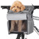 Navaris Pet Carrier for Bike - Σακίδιο Μεταφοράς Πλάτης / Ποδηλάτου για Κατοικίδια - 31 x 27 x 27 cm - Grey