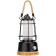 Navaris Rechargeable LED Latern - Επαναφορτιζόμενο LED Φανάρι από Μπαμπού και Μέταλλο με PowerBank 5000mAh με 1 x USB-A - 12.6 x 12.6 x 23cm - Black