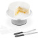Navaris Rotating Cake Stand - Σετ Τουρτιέρα / Περιστρεφόμενη Βάση για Τούρτα / Κέικ από Αλουμίνιο και Ανοξείδωτο Ατσάλι με 2 x Σπάτουλες & 3 Ξύστρες - 30 cm - Grey