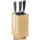 Navaris Rotating Magnetic Bamboo Kitchen Knife Block with Bristles - Περιστρεφόμενη Μαγνητική Βάση Αποθήκευσης Μαχαιριών από Μπαμπού - 25 x 12.5 cm - Brown