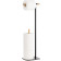 Navaris Toilet Paper Holder Stand - Χαρτοθήκη Δαπέδου / Βάση για Χαρτί Υγείας από Μέταλλο και Μπαμπού - Black / Brown
