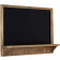 Navaris Vintage Framed Chalkboard - Πίνακας Κιμωλίας Τοίχου με Πλαίσιο / Ράφι και 4 Μεταλλικούς Γάντζους από Ξύλο Παυλώνιας - 60 x 45cm - Brown 