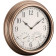 Navaris Waterproof Outdoor Clock - Αθόρυβο Αναλογικό Ρολόι Τοίχου Εσωτερικού & Εξωτερικού Χώρου με Θερμόμετρο και Υγρόμετρο - 30 cm - Copper