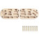 Navaris Wood Climbing Hangboards - Σετ με 2 Ξύλινες Σανίδες Τοίχου για Αναρρίχηση / Bouldering / Μονόζυγο - Brown