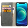 Rosso Element PU Θήκη Πορτοφόλι Apple iPhone 12 mini - Grey