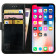 Rosso Element PU Θήκη Πορτοφόλι Apple iPhone X / XS - Black