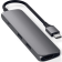 Satechi Type-C Slim Multi-Port Adapter 4K - Αντάπτορας με 2 x USB-A 3.0 / 1 x Type-C PD 60W / 1 x HDMI 4K 60HZ - Space Gray