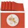 Σουπλά Relaxdays Set of 6 Rectangular Bamboo Placemats από Μπαμπού 45 x 30 cm 6 Τεμάχια Red