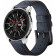 Spacecase Elegance - Universal Δερμάτινο Λουράκι για Smartwatches (22mm) - Navy Blue