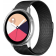 Spacecase Milanese - Universal Μεταλλικό Λουράκι για Smartwatches (20mm) από Ανοξείδωτο Ατσάλι - Black