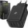 Spacecase SC006B Dual Port GaN USB Charger - Ταχυφορτιστής Ταξιδιού / Αντάπτορας με 2 x Type-C - 45W - Black