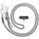 SwitchEasy MagEasy Rope Strap & Strap Card 8.3mm - Αποσπώμενο Λουράκι Λαιμού για Θήκες Κινητών iPhone - Gray