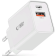 Tech-Protect NC30W - Ταχυφορτιστής Ταξιδιού / Αντάπτορας με 1 x USB-A / 1 x Type-C - 30W - White
