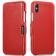Θήκη Apple iPhone X / XS - iCarer Luxury Series Side-Open Δερμάτινη - Red