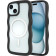 Θήκη iPhone 15 / 14 / 13 HappyCase Wavy Διάφανη Σκληρή με MagSafe & TPU Bumper Black