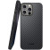 Θήκη iPhone 16 Pro Nekit Fiber Σκληρή με MagSafe Aramid Fiber 1mm 1500D Kevlar Black