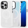 Θήκη iPhone 16 Pro Spacecase Hybrid Fusion Mag Ημιδιάφανη Σκληρή με MagSafe Frost Clear