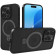 Θήκη iPhone 16 Pro Spacecase Ring Pro Mag Σκληρή με MagSafe & KickStand Black