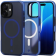 Θήκη iPhone 16 Spacecase Hybrid Fusion Mag Ημιδιάφανη Σκληρή με MagSafe Dark Blue