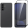 Θήκη & Tempered Glass Samsung Galaxy A36 Vivid Set Gelly Case Σετ Διάφανη Σιλικόνης & Full Face Αντιχαρακτικό Γυαλί Προστασίας Οθόνης Transparent / Black