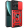 Θήκη Motorola Edge 60 Neo / Edge 50 Neo Bodycell Armor Slide Ανθεκτική με Κάλυμμα για την Κάμερα & Μεταλλικό Ring Holder Red