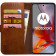 Θήκη Motorola Moto G75 Rosso Element PU Πορτοφόλι Brown