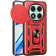 Θήκη Xiaomi Redmi Note 14 Pro 5G / Poco X7 Bodycell Armor Slide Ανθεκτική με Κάλυμμα για την Κάμερα & Μεταλλικό Ring Holder Red