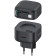 Usams XMF Series Dual GaN Fast Charger - Ταχυφορτιστής Τοίχου με 1 x Θύρα Type-C / 1 x Μαγνητικό Επεκτεινόμενο Καλώδιο Type-C - 80cm - 35W - Black