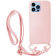 Vivid Silicone Strap - Θήκη Σιλικόνης με Λουράκι Λαιμού - Apple iPhone 13 Pro - Nude