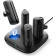 Viyisi G007C Charging Dock with 4 USB-C Portable Chargers - Μαγνητικός Σταθμός Φόρτισης με 4 x PowerBank / Φορητές Μπαταρίες Φόρτισης με Ενσωματωμένο Type-C - 4 x 5000mAh - 20W - Black