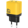 Wekome WP-U128 GaN Super Fast Charger - Ταχυφορτιστής Ταξιδιού / Αντάπτορας με 2 x Type-C - 40W - Yellow