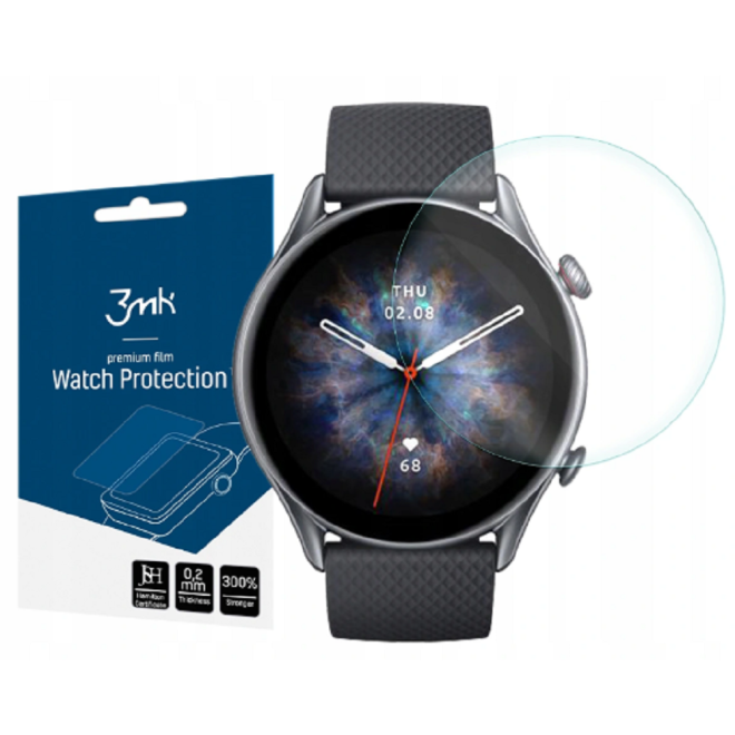 3MK ARC Screen Protector - Μεμβράνη Προστασίας Οθόνης Xiaomi Amazfit GTR 3 Pro - 3 Τεμάχια
