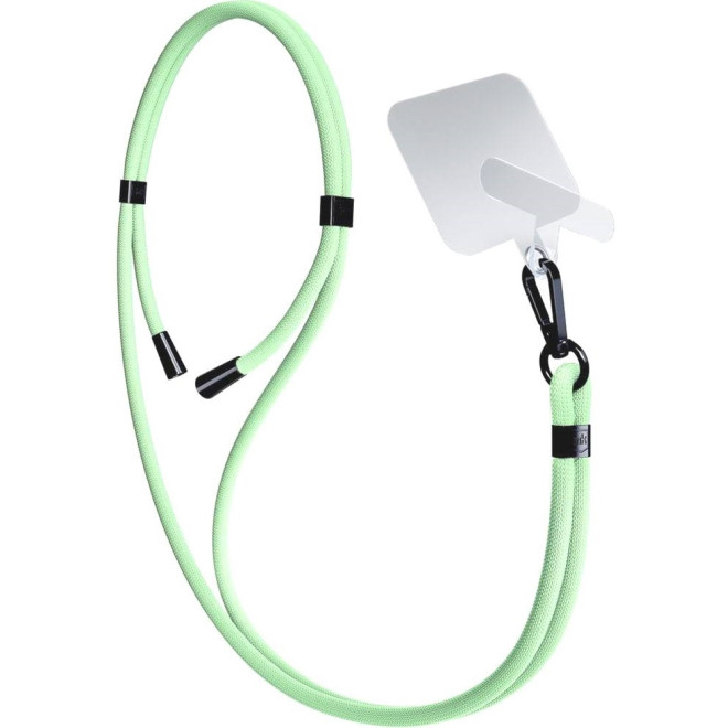 3MK EasyClip - Αποσπώμενο Λουράκι Λαιμού για Θήκες Κινητών / Smartphones - Green / Black