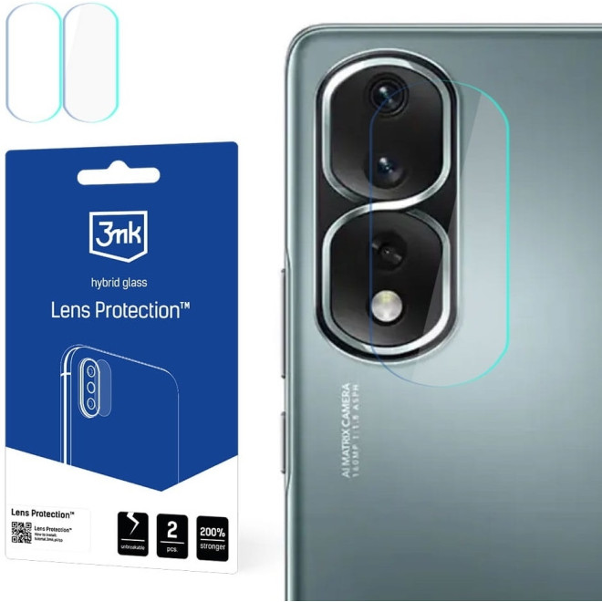 3MK Hybrid Glass Camera Protector - Αντιχαρακτικό Υβριδικό Προστατευτικό Γυαλί για Φακό Κάμερας Honor 80 Pro - 4 Τεμάχια