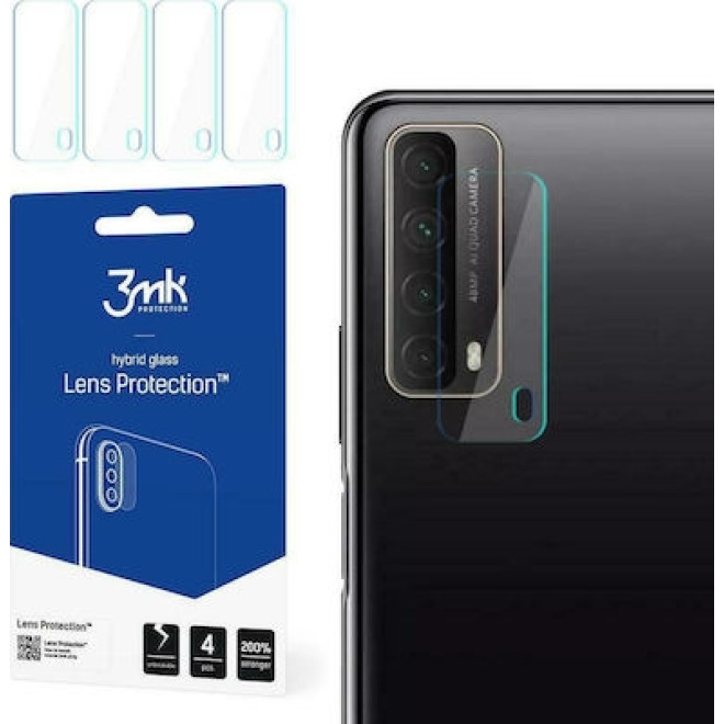 3MK Hybrid Glass Camera Protector - Αντιχαρακτικό Υβριδικό Προστατευτικό Γυαλί για Φακό Κάμερας Huawei P Smart 2021 - 4 Τεμάχια