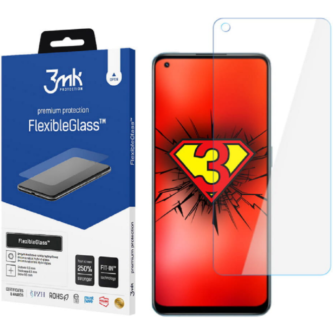 3MK Premium Flexible Glass - Αντιχαρακτικό Υβριδικό Προστατευτικό Γυαλί Οθόνης - Realme 9 Pro Plus - 0.3mm