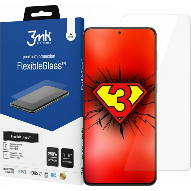 3MK Premium Flexible Glass - Αντιχαρακτικό Υβριδικό Προστατευτικό Γυαλί Οθόνης - Samsung Galaxy S21 5G - 0.3mm