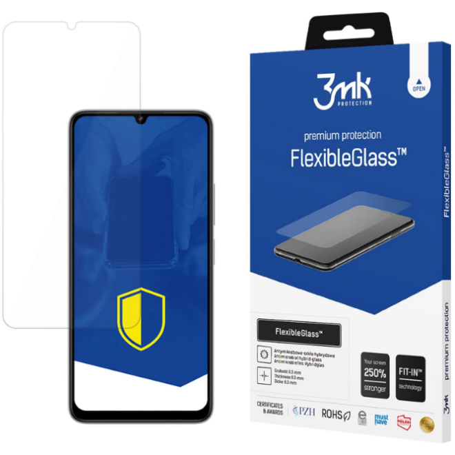 3MK Premium Flexible Glass - Αντιχαρακτικό Υβριδικό Προστατευτικό Γυαλί Οθόνης - Xiaomi Redmi 13C 5G - 0.3mm 