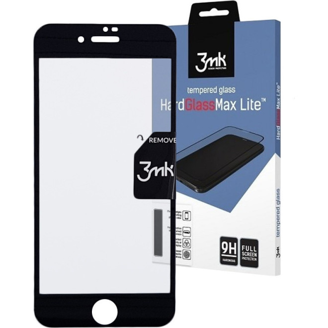 3MK Tempered HardGlass Max Lite - Fullface Αντιχαρακτικό Γυαλί Οθόνης Apple iPhone 8 Plus / 7 Plus - Black