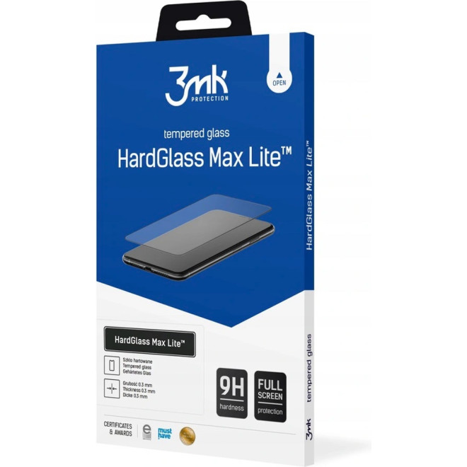 3MK Tempered HardGlass Max Lite - Fullface Αντιχαρακτικό Γυαλί Οθόνης OnePlus Nord N10 5G - Black 